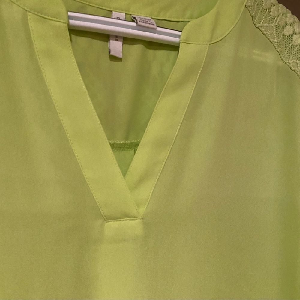 Est 1946 Bright Green Top Blouse Size 14/16 - Picture 7 of 8